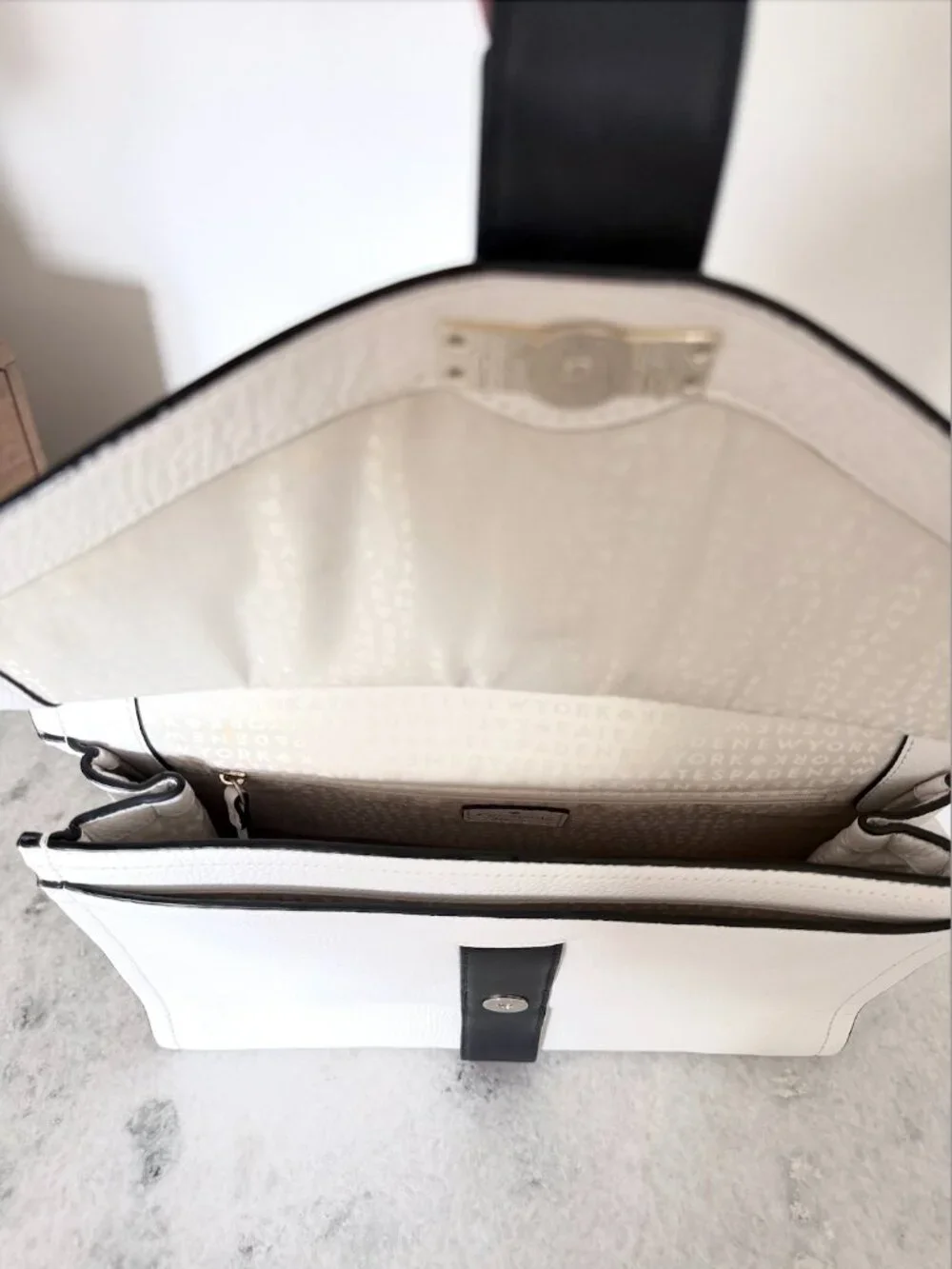 Kate Spade - Josephine Parchment Drive Leather, Shoulder Bag w/ Magnetic Flap